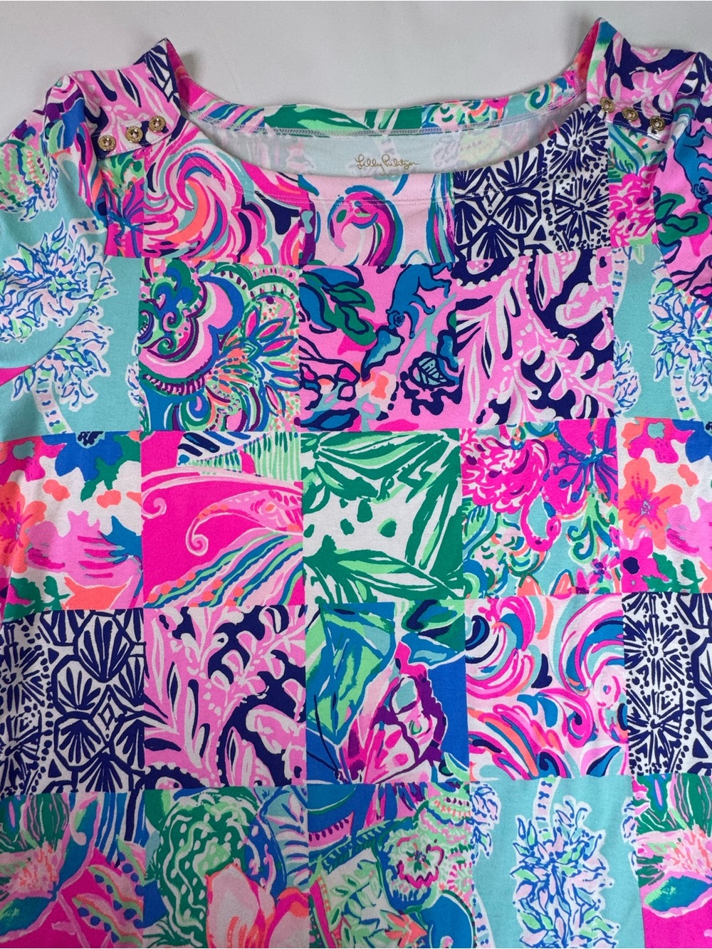 Lilly Pulitzer Sophie Dress XXL Patch To Match UPF 50+ Shift Dress NWT - Picture 4 of 12